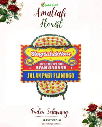 Bunga Papan Congratulation di Kandangwangi
